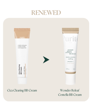 PURITO Seoul Wonder Releaf Centella BB Cream (21 light beige) BB kremas
