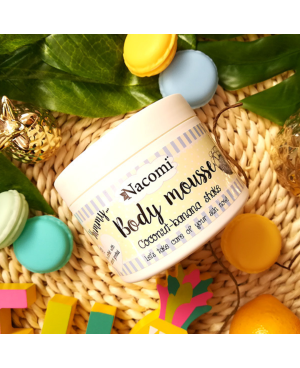 Nacomi drėkinanti kūno suflė “Coconut and banana shake” 180ml.