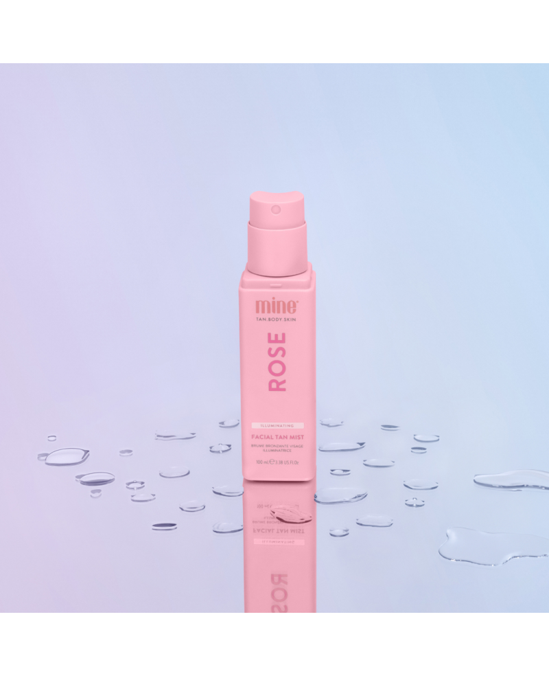 Mine tan rose savaiminio įdegio veido purškiklis 100ml.