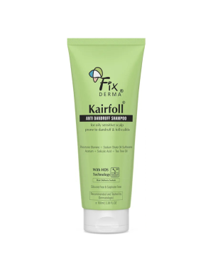 Fixderma kairfoll šampūnas pleiskanojančiai ir riebiai galvos odai 100ml.