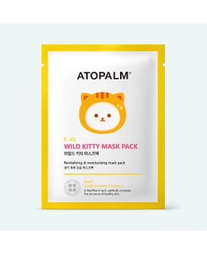 Atopalm Kids Wild Kitty Mask lakštinė kaukė vaikams nuo 3 metų 15 ml.