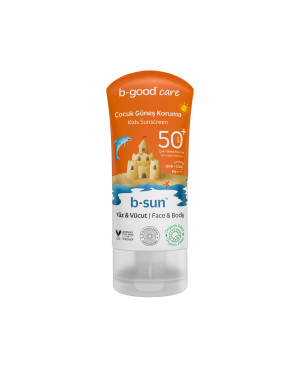 B-good SPF50+ apsauginis kremas veidui ir kūnui skirtas vaikams 150ml.